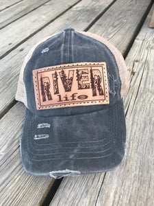 River Life Design #1 Distressed Patch Hat
