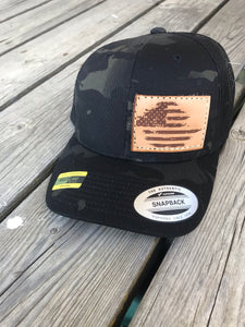 Distressed American Flag Patch hat